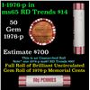 Image 1 : Shotgun Lincoln 1c roll, 1976-p 50 pcs Brandt 50c Wrapper.