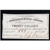 Image 2 : 1861 Confederate Twenty $20 interest Note  Grades Choice AU/BU Slider