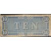 Image 3 : 1864 $10 Confederate Note, T-68 CSA Grades vf+