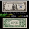 1935a $1 Blue Seal Silver Certificate Grades Gem CU