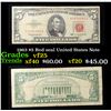 1963 $5 Red seal United States Note Grades vf+