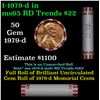 Image 1 : Shotgun Lincoln 1c roll, 1979-d 50 pcs Bank Wrapper.
