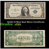 1935G $1 Blue Seal Silver Certificate Grades vf+