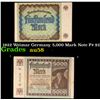 Image 1 : 1922 Weimar Germany 5,000 Mark Note P# 81B Grades Choice AU/BU Slider