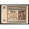 Image 3 : 1922 Weimar Germany 5,000 Mark Note P# 81B Grades Choice AU/BU Slider