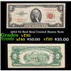 1953 $2 Red Seal United States Note Grades vf++