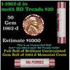 Image 1 : Shotgun Lincoln 1c roll, 1962-d 50 pcs Brandt 50c Wrapper.