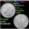 ***Auction Highlight*** 1884-s Morgan Dollar $1 Graded au58 By SEGS (fc)