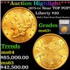 ***Auction Highlight*** 1875-cc Gold Liberty Double Eagle Near TOP POP! $20 Graded ms63+ By SEGS (fc