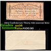 Image 1 : 1864 Confederate Thirty $30 interest Note  Grades Choice AU/BU Slider