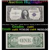 ***Auction Highlight*** Ultra Rare **Star Note** 1935D 'Narrow' Variety $1 Silver Certificate Grades