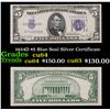 1934D $5 Blue Seal Silver Certificate Grades Choice CU