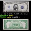 1934A $5 Blue Seal Silver Certificate Grades Choice CU