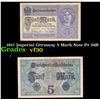 Image 1 : 1917 Imperial Germany 5 Mark Note P# 56B Grades vf++