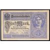 Image 2 : 1917 Imperial Germany 5 Mark Note P# 56B Grades vf++