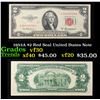 1953A $2 Red Seal United States Note Grades vf++