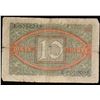 Image 3 : 1920 Weimar Germany 10 Mark Note P# 67A Grades f+