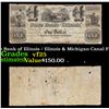 Lockport, IL- State Bank of Illinois / Illinois & Michigan Canal Fund $1 Sep. 10, 1840  Grades vf+
