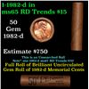Image 1 : Shotgun Lincoln 1c roll, 1982-d 50 pcs Brandt Wrapper.