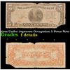 1942 Philippines Under Japanese Occupation 5 Pesos Note (JIM) P# 107A Grades f details