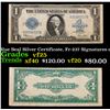 1923 $1 large size Blue Seal Silver Certificate, Fr-237 Signatures of Speelman & White Grades vf+
