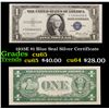1935E $1 Blue Seal Silver Certificate Grades Gem CU