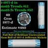 Image 1 : Shotgun Jefferson 5c roll, 1977-d 40 pcs Bank Wrapper
