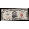 Image 2 : **Star Note** 1953C $5 Red Seal United States Note Grades Gem CU