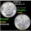 Image 1 : 1888-p Morgan Dollar $1 Grades GEM Unc