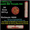 Image 1 : Shotgun Lincoln 1c roll, 1975-p 50 pcs Brandt 50c Wrapper.