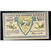 Image 2 : 1923 Germany (Hanover) 50 Pfeenig NotGeld Note Grades Gem CU