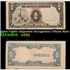 Image 1 : 1943 Philippines Under Japanese Occupation 1 Pesos Note (JIM) P# 109A Grades vf++