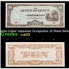 Image 1 : 1942 Philippines Under Japanese Occupation 10 Pesos Note (JIM) P# 108A Grades Select CU