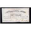 Image 2 : 1861 Confederate Forty $40 interest Note  Grades Choice AU/BU Slider