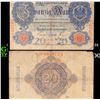 Image 1 : 1908 Imperial Gremany 20 Mark Note P# 31 Grades vf+