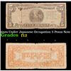 Image 1 : 1942 Philippines Under Japanese Occupation 5 Pesos Note (JIM) P# 107A Grades f, fine