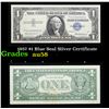 1957 $1 Blue Seal Silver Certificate Grades Choice AU/BU Slider