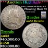 ***Auction Highlight*** 1795 2 Leaves Flowing Hair Dollar $1 BB-20/B-2 R-3 Graded au53 Details By SE