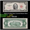 1953A $2 Red Seal United States Note Grades Gem CU
