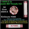 Image 1 : Shotgun Lincoln 1c roll, 2009-d 50 pcs Brandt 50c Wrapper.