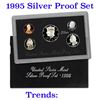 1995 United States Mint Silver Proof Set. 5 Coins Inside.