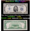 ***Auction Highlight*** **Star Note** 1934A $5 Blue Seal Silver Certificate Grades Gem+ CU (fc)