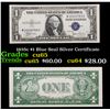 1935c $1 Blue Seal Silver Certificate Grades Gem CU