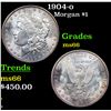 Image 1 : 1904-o Morgan Dollar $1 Grades GEM+ Unc