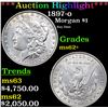 ***Auction Highlight*** 1897-o Morgan Dollar $1 Graded ms62+ By SEGS (fc)