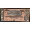Image 2 : 1864 $10 Confederate Note, T-68 CSA Grades xf