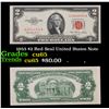 1953 $2 Red Seal United States Note Grades Gem CU