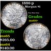 Image 1 : 1886-p Morgan Dollar $1 Grades Choice+ Unc