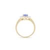 Image 2 : 14KT Yellow Gold 1.15ct Tanzanite and Diamond Ring