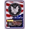 Image 2 : 2019-W $1 Proof American Silver Eagle Coin NGC PF70 Ultra Cameo Congratulations Flag